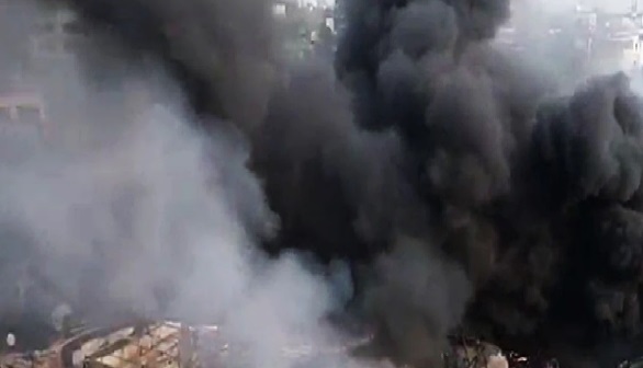 Delhi के सदर बाजार में गोदाम में आग लगी